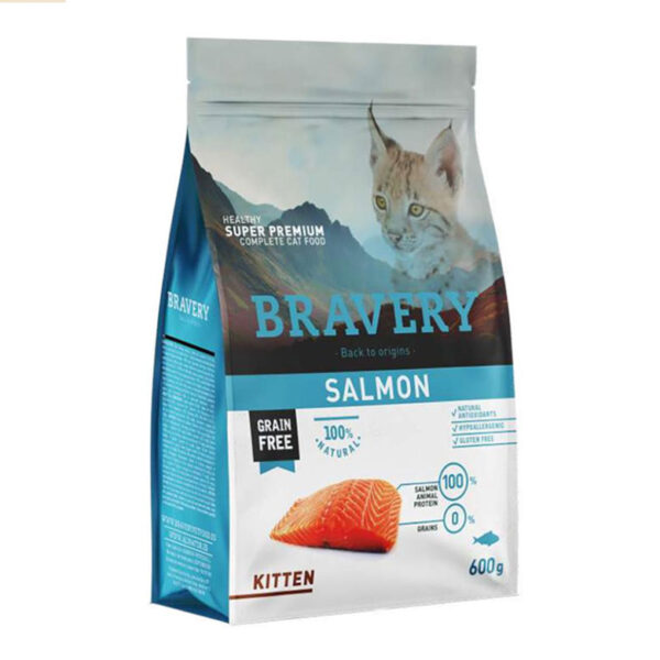 Bravery – Salmão Gatinho 2 kg (Sem Cereais)