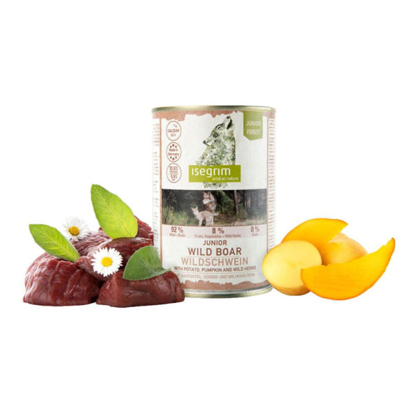 Isegrim 400g - Junior Javali com batata, abóbora e ervas