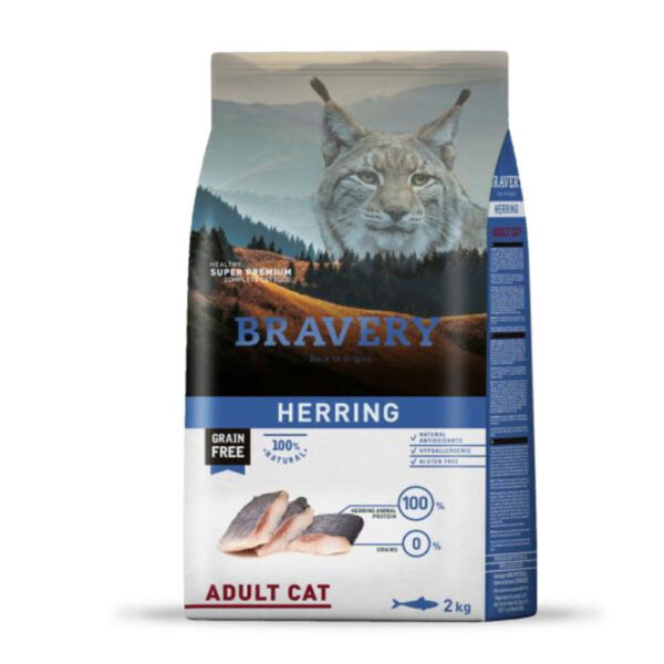 Bravery Sem Cereais - Arenque Gato Adulto