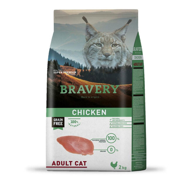 Bravery Sem Cereais de Frango – Adulto