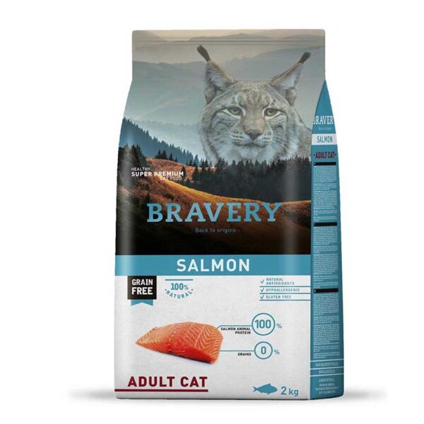 Bravery Sem Cereais - Salmão Gato Adulto