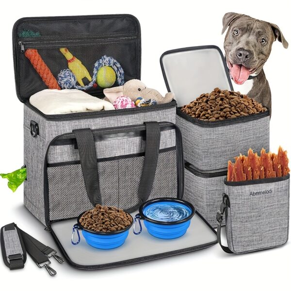 Bolsa de Viagem para Cães e Gatos – Kit 6 em 1