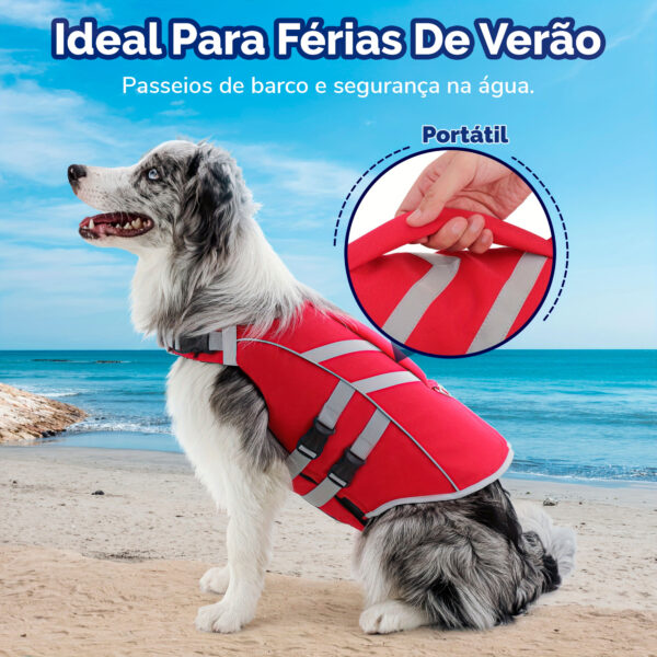 Colete Flutuante de Segurança para Cães — Vários Tamanhos