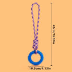 Brinquedo de corda com anel para cães com limpeza dentária - Image 8