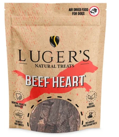 Luger's Natural Treats Coração de Vaca